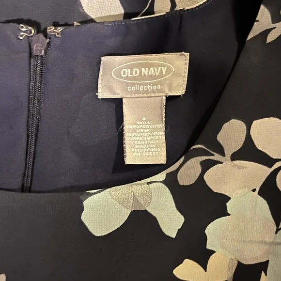 Old Navy Y2K Blue Floral Dress - Picture 4 of 4